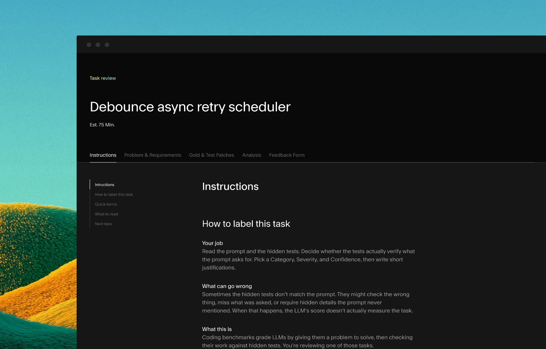 Review the docs and start working in staging